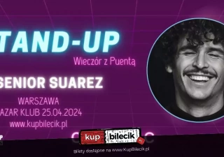 Stand-up open mic: Senior Suarez | Wieczór z Puentą (Bazar Klub) - bilety