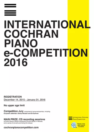 Rozpoczyna się druga edycja International Cochran Piano e-Competition