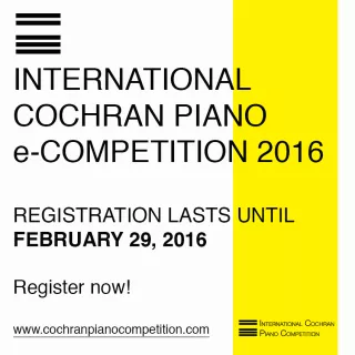 Przedłużona rejestracja uczestników International Cochran Piano e-Competition 2016 