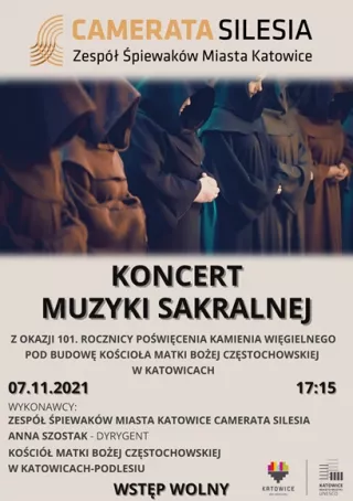 Koncert muzyki sakralnej w Kościele Matki Bożej Częstochowskiej w Katowicach-Podlesiu 