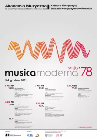 78. sesja Musica Moderna – wsłuchajmy się w nowe!