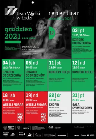Teatr Wielki w Łodzi | Grudzień 2021