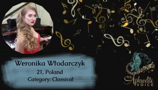 Weronika Włodarczyk – I miejsca w Konkursie Wokalnym na Cyprze i w brytyjskim konkursie GREAT COMPOSERS