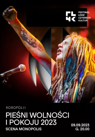 FŁ4K 23: „Pieśni Wolności i Pokoju 2023” – koncert reggae / Symcha Keller i przyjaciele (Scena MONOPOLIS) - bilety