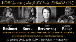 Bashmet, Baeva, Berezovsky i Bauer w repertuarze największych kompozytorów romantycznych na jedynym koncercie w Polsce! 