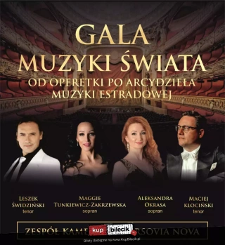 Gala Muzyki Świata "Od operetki po arcydzieła muzyki estradowej" (Miejskie Centrum Kultury) - bilety