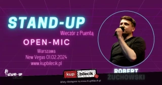 Stand-up OPEN MIC: Robert Żuchowski |Wieczór z Puentą (New Vegas Club) - bilety