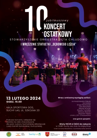 Koncert ostatkowy Orkiestry Dętej Z Chludowa (Gminny Ośrodek Sportu w Suchym Lesie) - bilety