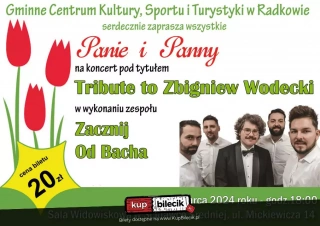Tribute to Zbigniew Wodecki (Gminna Sala Widowiskowa) - bilety