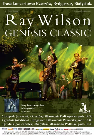 Genesis Classic, czyli Ray Wilson & The Band w Rzeszowie, Bydgoszczy i Białymstoku